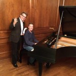 Mark Faber '75 and Bill Barry '77 perform at Homecoming 